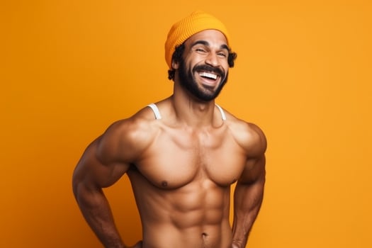 Portrait of a handsome muscular man photo