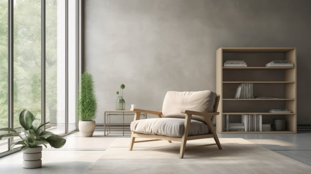 Modern living room interior. Illustration photo