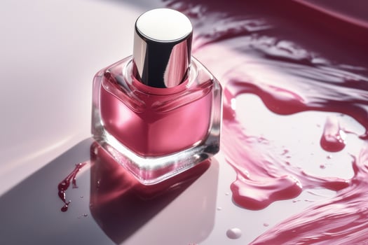 Nail polish bottle. Illustration photo