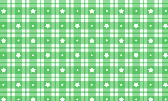 Green Star Checkered Pattern Background photo