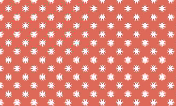 Red Flower Dot Checkered Pattern Background photo