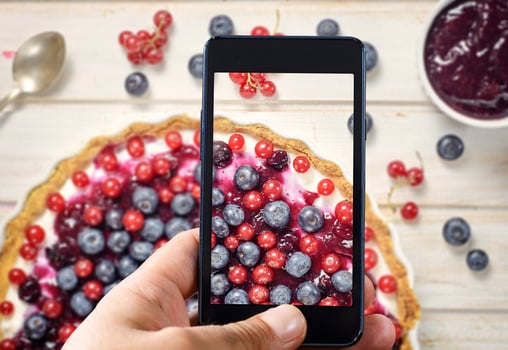 Tart photo concept