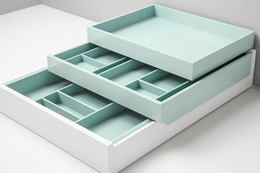 Square Sliding Drawer Box Mockup photo