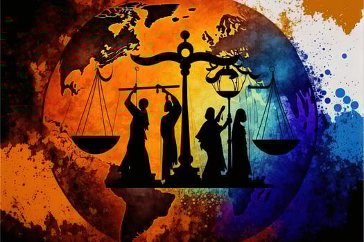 World Day of Social Justice is an international day recognizing the need to promote social justice, which includes efforts to tackle issues such as poverty, gender equality illustration photo