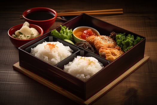 Japanese bento box AI Generate photo
