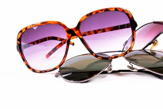 Sunglasses isolated on white photo