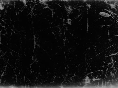 Distressed Black Scratched Texture with Old Film Effect - Grunge Monochrome Background for Design and Art - Vintage Aged Backdrop photo