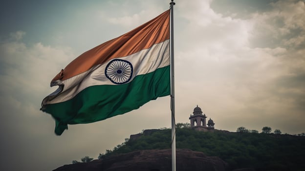 India Flag Flying, photo