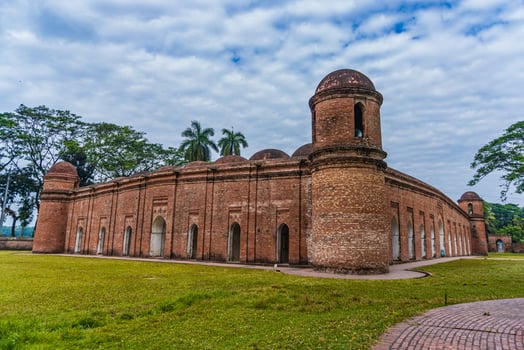 The Sixty Dome Mosque in Bagerhat, Khulna, Bangladesh photo