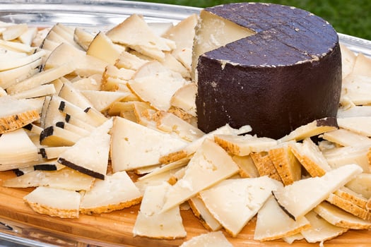 Buffet with pecorino cheese photo