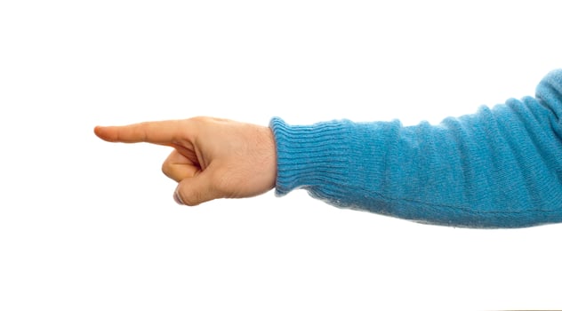 Concept of pointing photo