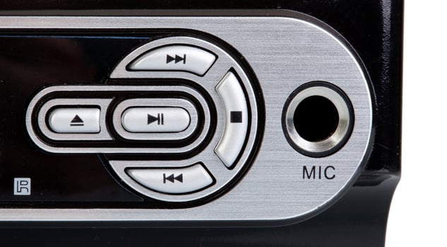 Details of the control buttons of a dvd player photo