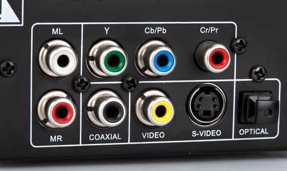 Back of a DVD player photo