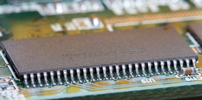 Circuit board with CPU photo
