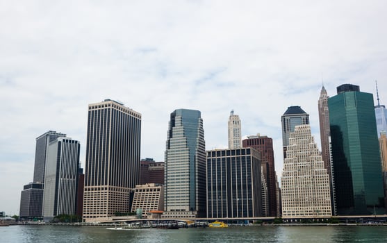 The downtown New York City skyline photo