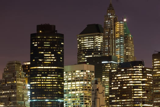 Skyscrapers by night photo