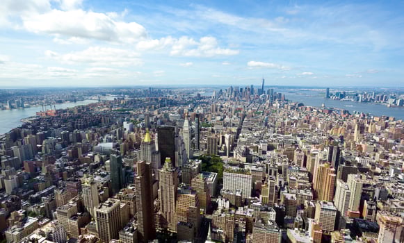 Cityscape view of Manhattan, New York City. photo