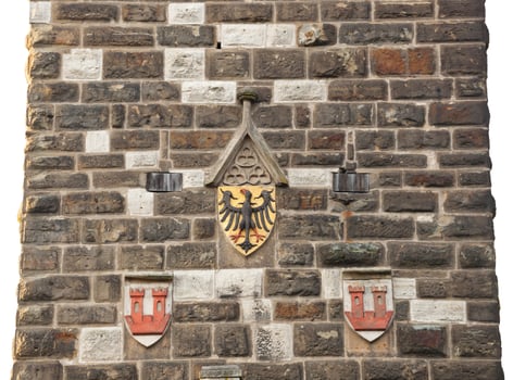 Eagles emblem on the wall in Rothenburg od der Tauber photo