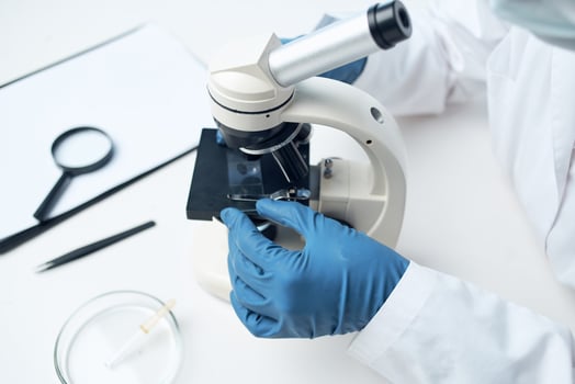 microscope laboratory research diagnostics microbiology photo