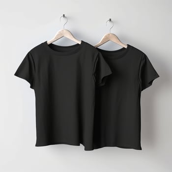 Black T-Shirt mockup. Illustration photo