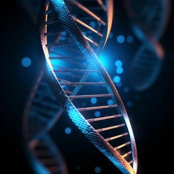 DNA helix. Illustration photo