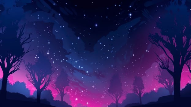 galaxy space wallpaper, in the style of dark violet and light violet, realistic usage of light and color, richly colored skies, realistic textures, generat ai photo