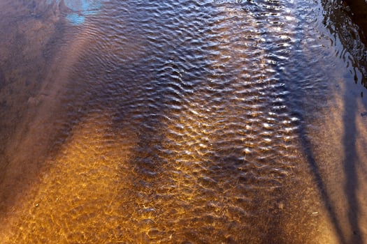 The color of sea water on the Mediterranean coast. photo