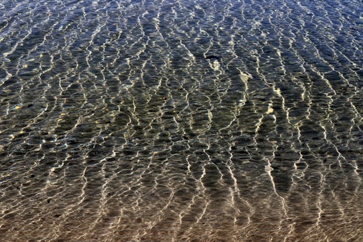 The color of sea water on the Mediterranean coast. photo