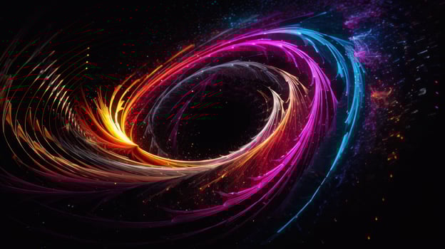 colorful circle spiral sci-fi funnel photo