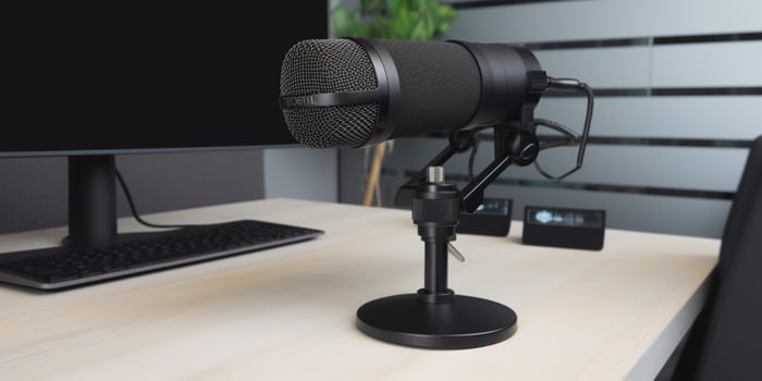 The perfect setup for podcast photo