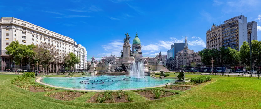 Buenos Aires, National Congress palace building in historic city center photo