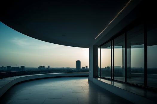 Minimalistic professional architecture photograpy. photo