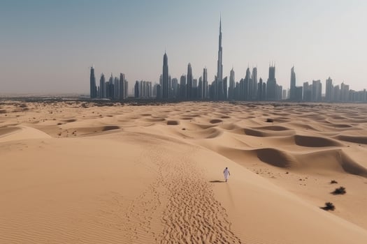 Dubai background. Illustration photo