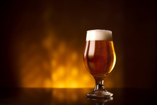 Beer glass. Illustration photo