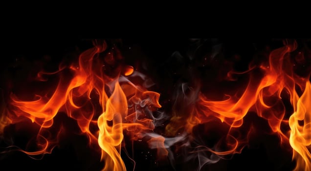 Fire background. Illustration photo