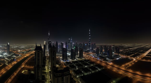 Dubai background. Illustration photo