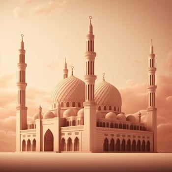 beautiful luxury mosque photo