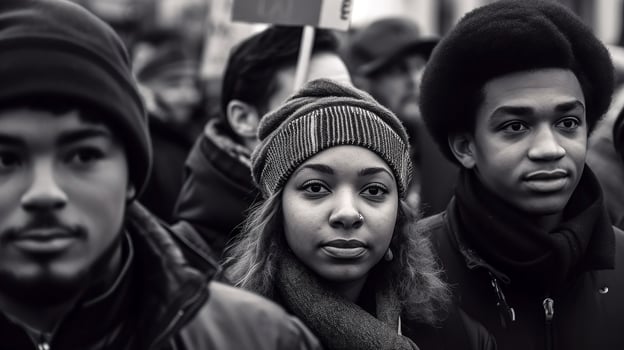 Black Lives Matter protests, equal rights demo, illustration, graphic, photo