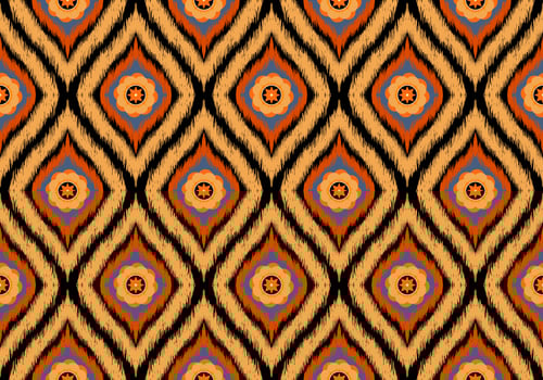 Ikat Pattern Ethnic Geometric native tribal boho motif aztec textile fabric carpet mandalas African American background backdrop illustrations tile paper flower texture fabric ceramic wallpaper photo