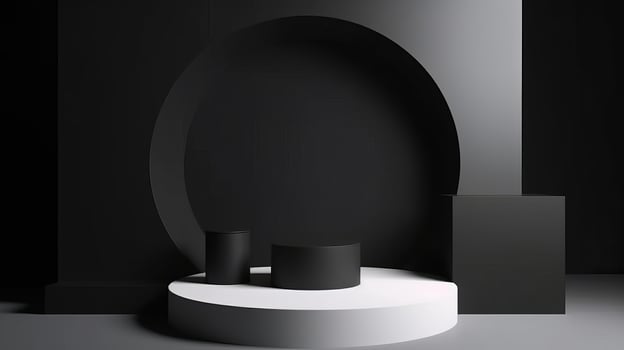 Abstract podium for products ads. Illustration photo