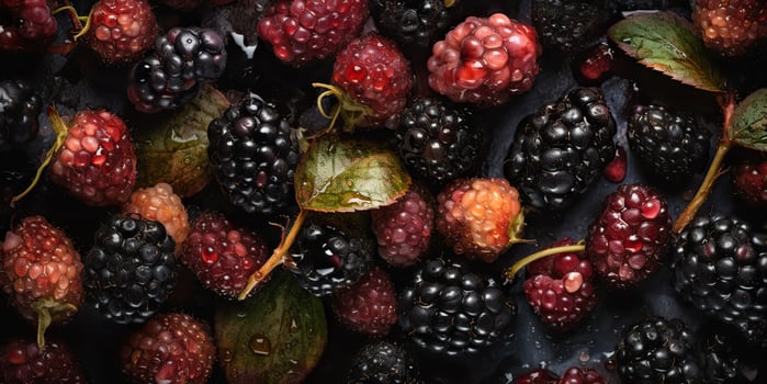 . . Macro shot photo of close up berry blackberries. Graphic design background. Graphic Art