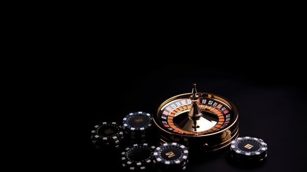Casino roulette background. Illustration photo