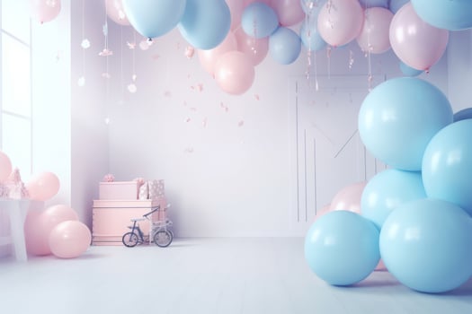 Children's room design. Illustration photo