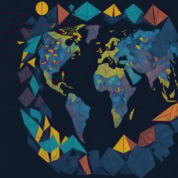 Earth day concept with flowers and butterfly paper cut style, World environment day photo