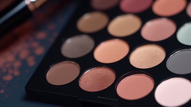 Makeup palette. Illustration photo