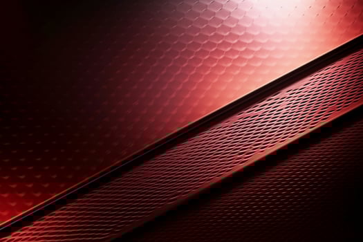 Brushed metal light red background, photo
