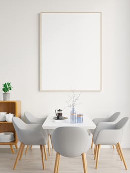 Modern home interior Mockup In Wall Living Room Templete Minimal Cozy Design photo