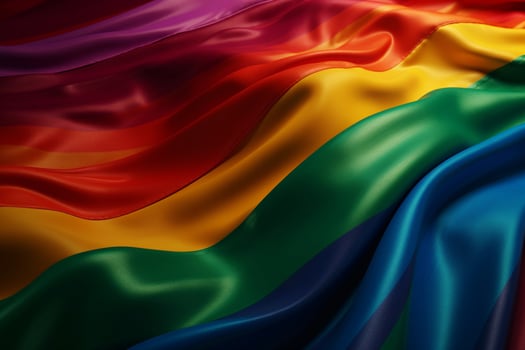 Rainbow flag pride ai generate photo