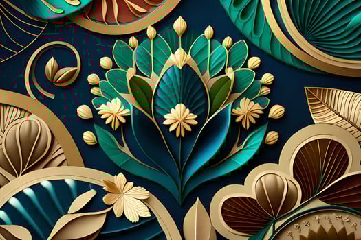 Beautiful craft paper Lotus flowers floral bouquet photo