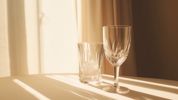 Champagne glass background. Illustration photo